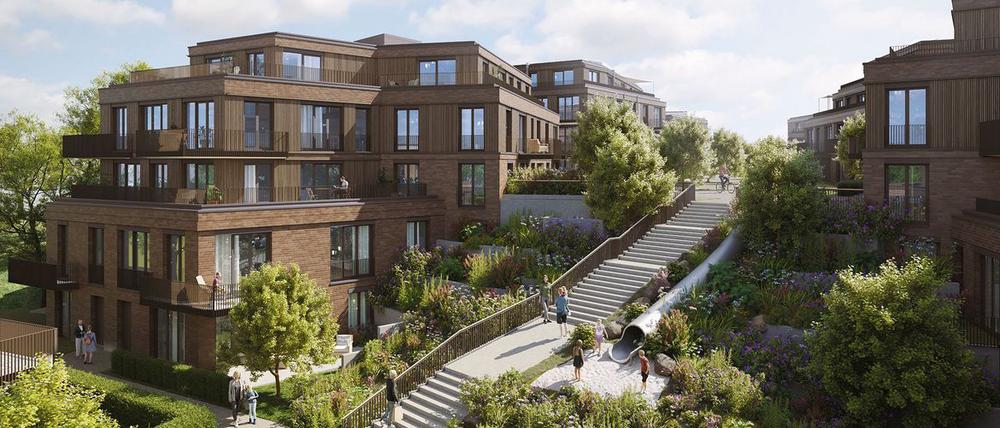 Bild Neubau Eigentumswohnungen Possenhofener Straße Feldafing: Außenvisualisierung eines Mehrfamilienhauses