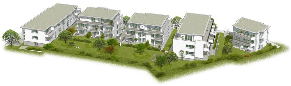 Bild Neubau Eigentumswohnungen Im Schelmental Nordheim: Visualisierung eines Mehrfamilienhauses