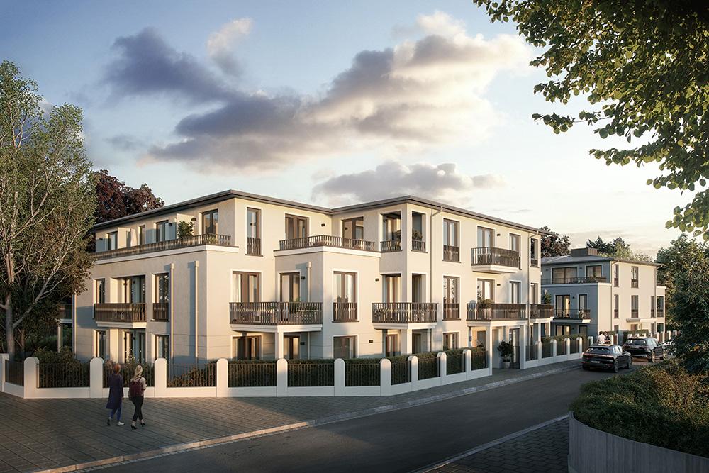 Bild Neubau Eigentumswohnungen Laufenerstraße München: Visualisierung eines Mehrfamilienhauses