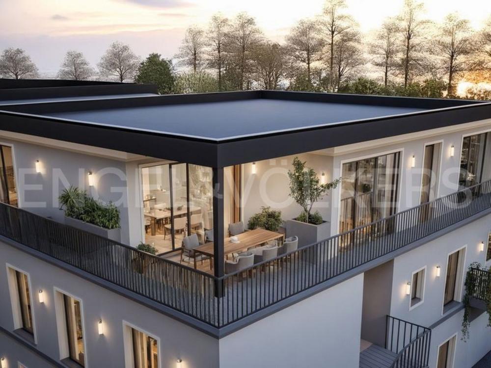 Bild Neubau Eigentumswohnungen Ulrichs Gärten, München: Visualisierung eines Mehrfamilienhauses