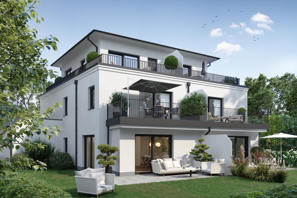 Bild Neubau Eigentumswohnungen Aurikelstraße München: Visualisierung eines Mehrfamilenhauses