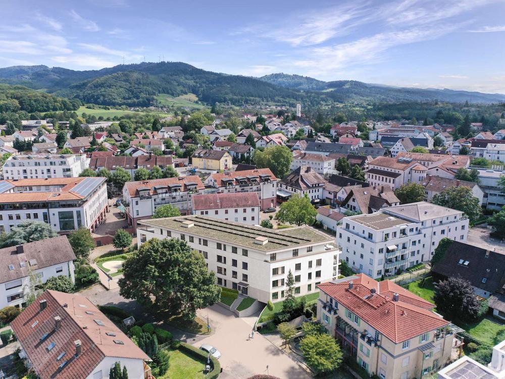 Bild Neubau Eigentumswohnungen Im Hofacker Gundelfingen: Vogelperspektive auf das Neubauprojekt