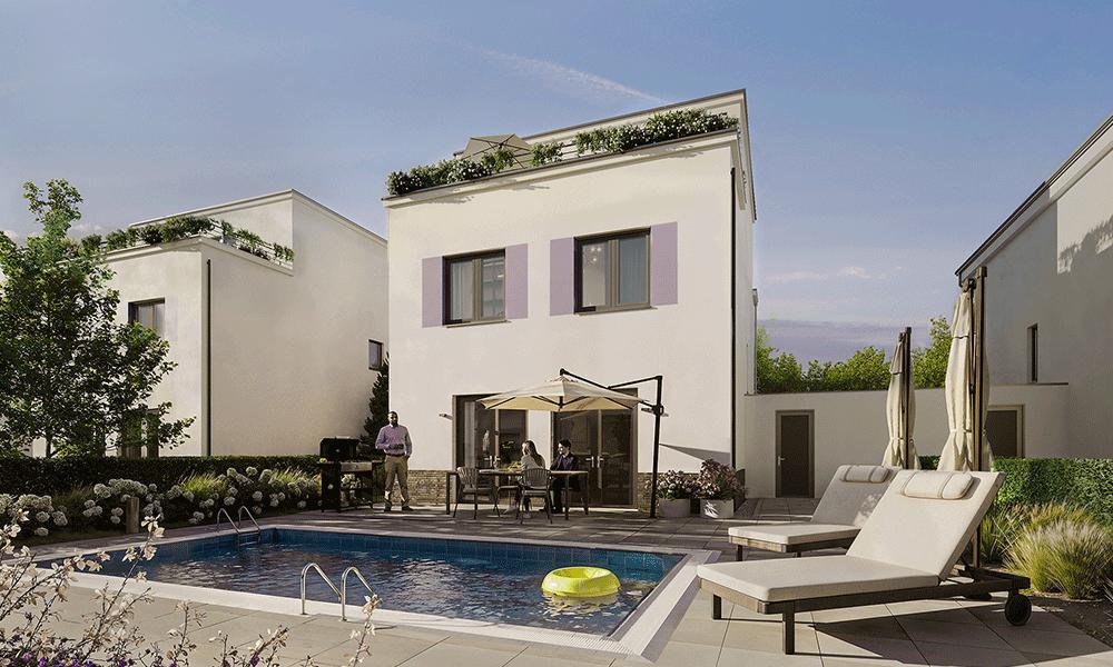 Bild Neubau Gartenstadt Karlshorst Häuser Berlin