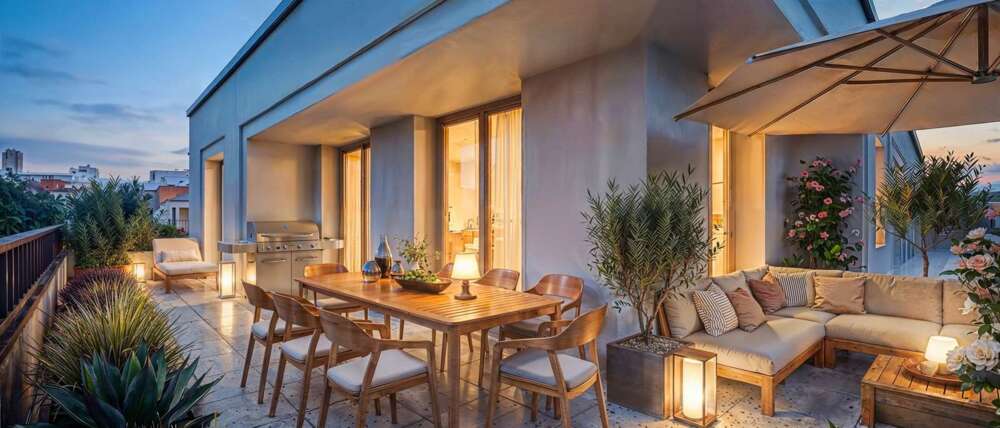 Bild Neubau Eigentumswohnungen Dammerowstraße Berlin: Visualisierung eines Balkons