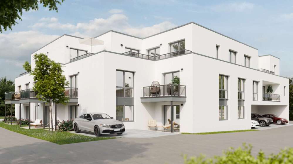 Bild Neubau Eigentumswohnungen Waldhufenstraße Heinsberg: Visualisierung eines Mehrfamilienhauses