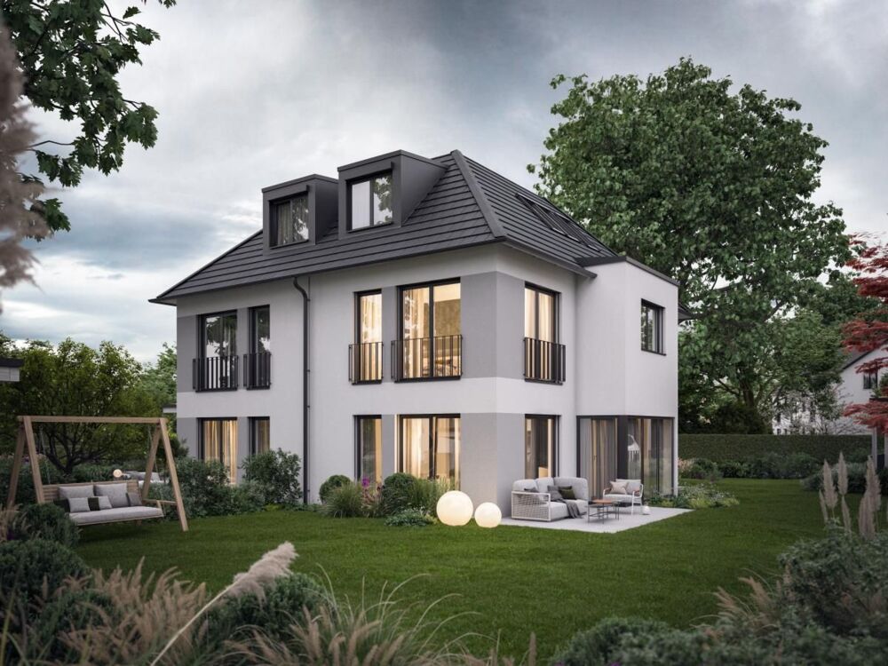 Bild Neubau Häuser Hohenbrunner Straße Riemerling: Visualisierung von Reihenhäusern