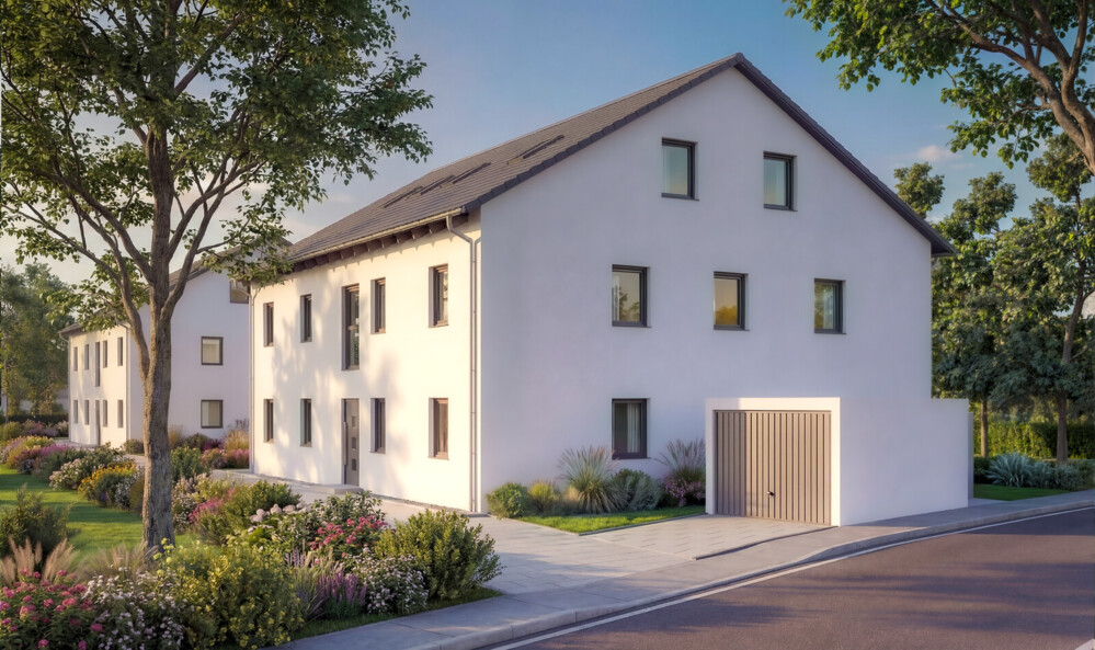 Bild Neubau Eigentumswohnungen Jahnstraße Teublitz: Visualisierung eines Mehrfamilenhauses