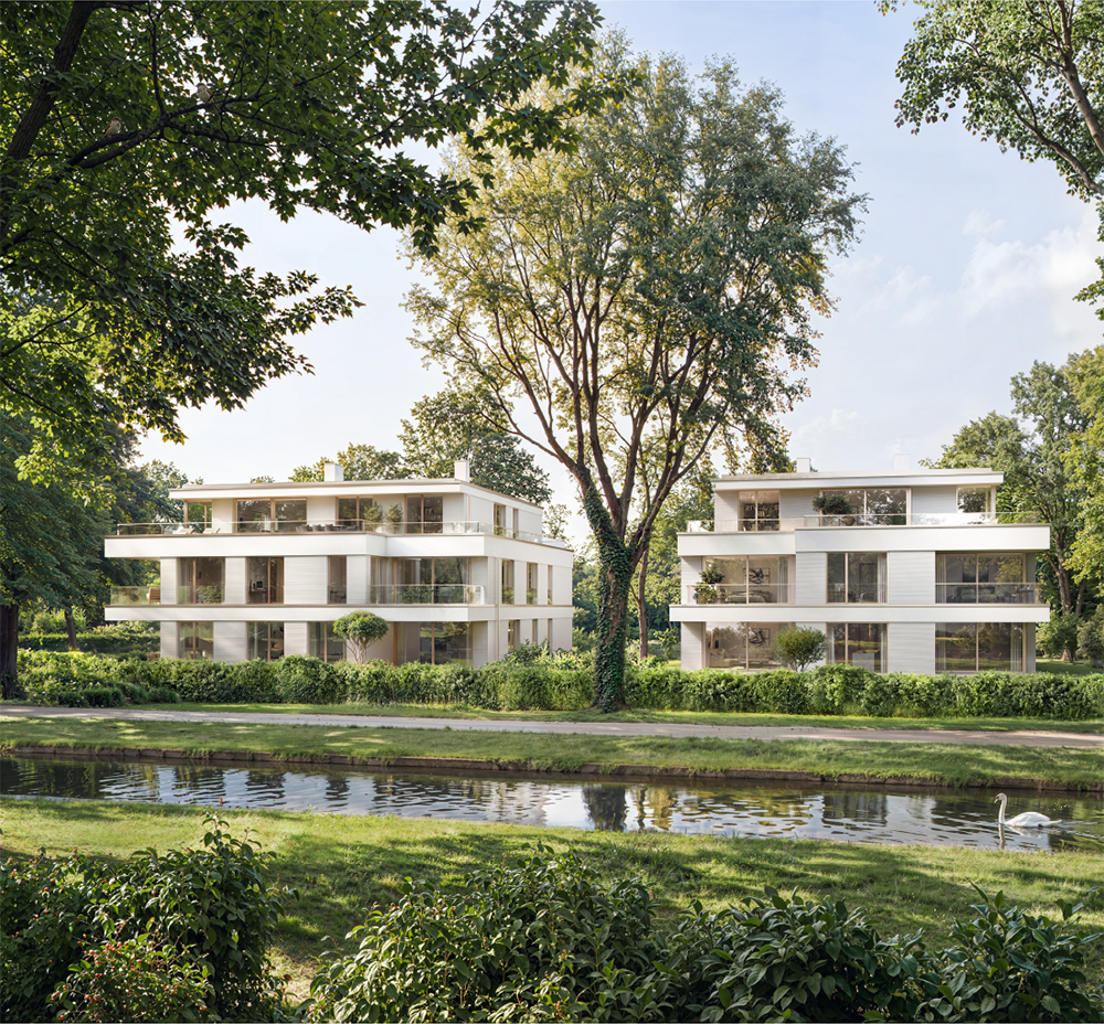 Bild Neubau Eigentumswohnungen Grandlstraße München: Visualisierung eines Mehrfamilienhauses