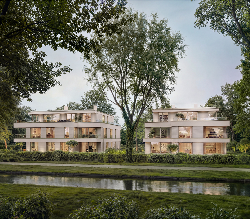 Bild Neubau Eigentumswohnungen Grandlstraße München: Visualisierung eines Mehrfamilienhauses