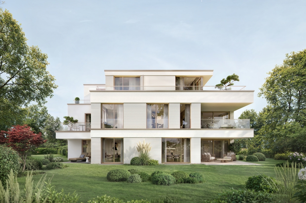 Bild Neubau Eigentumswohnungen Grandlstraße München: Visualisierung eines Mehrfamilienhauses