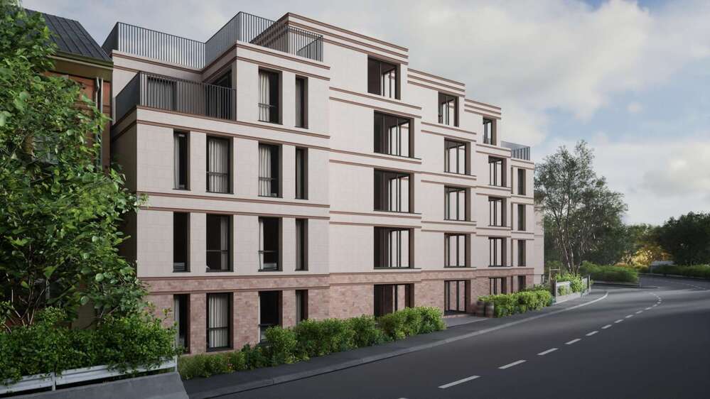 Bild Neubau Eigentumswohnungen Reuterstraße Bonn: Visualisierung eines Mehrfamilienhauses