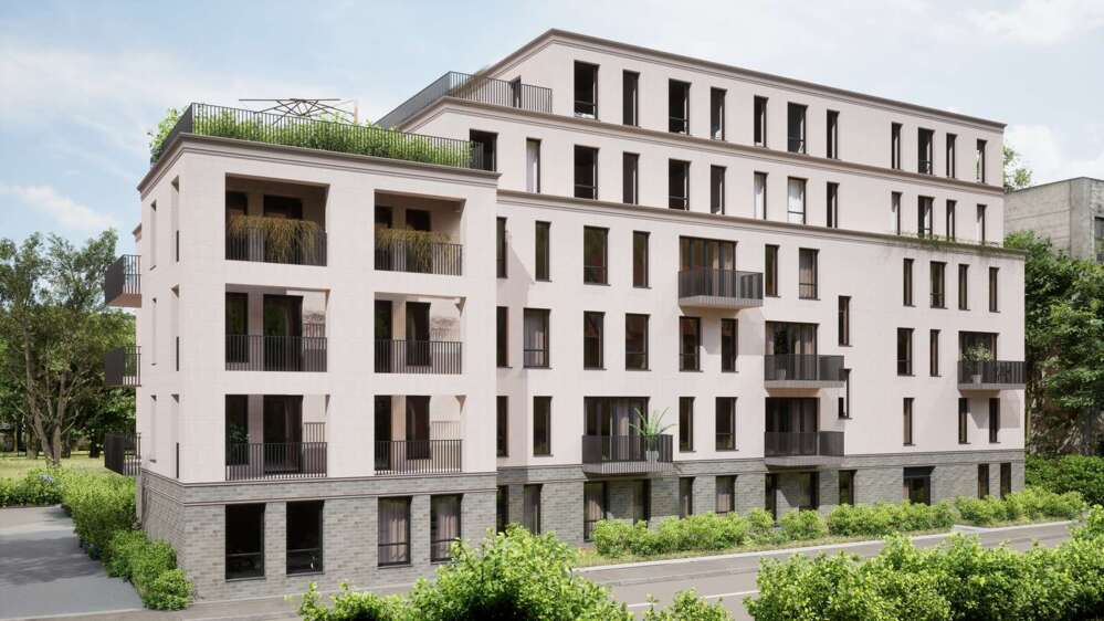Bild Neubau Eigentumswohnungen Reuterstraße Bonn: Visualisierung eines Mehrfamilienhauses