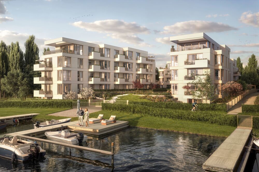 Bild Neubau Eigentumswohnungen Tunnelstraße Berlin: Visualisierung eines Mehrfamilienhauses