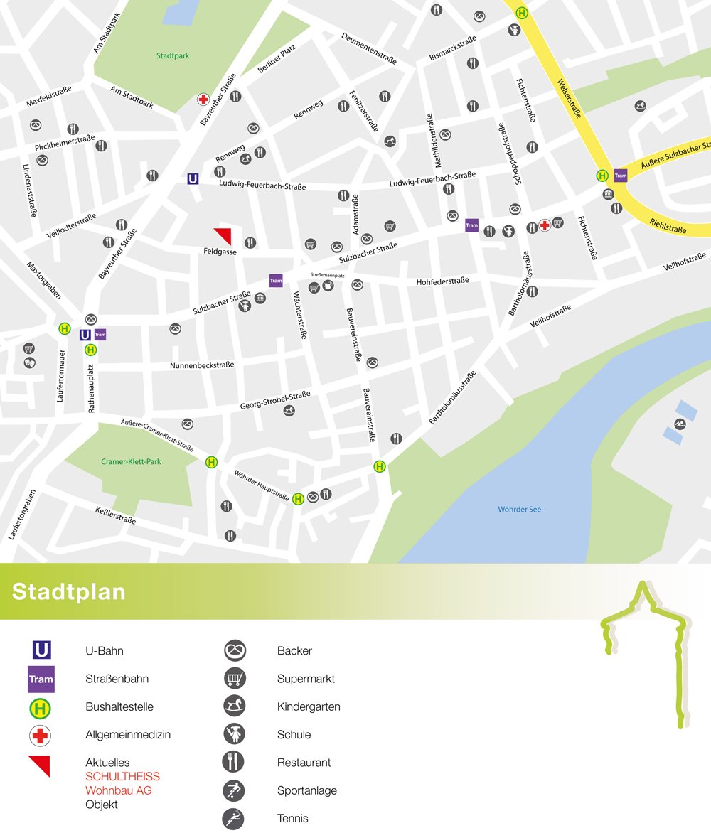 Bilder zum Neubau Feldgasse Nürnberg