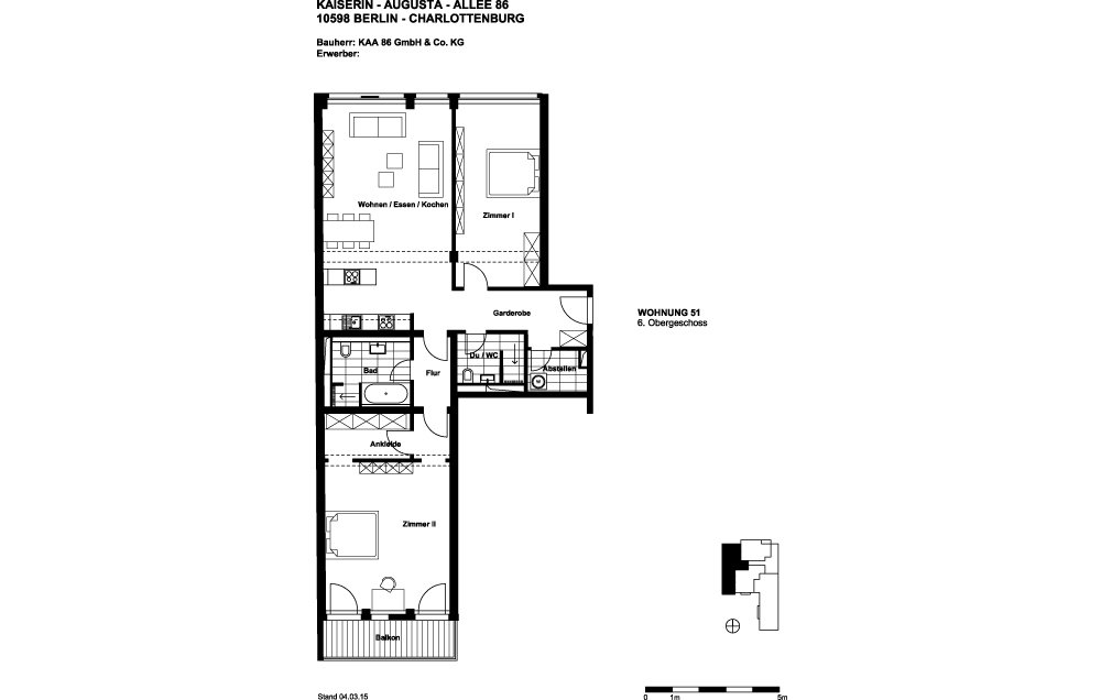 K 86 Lucent Living | Neubau von 27 Eigentumswohnungen | Kaiserin-Augusta-Allee 86, | 10589 Berlin / Charlottenburg