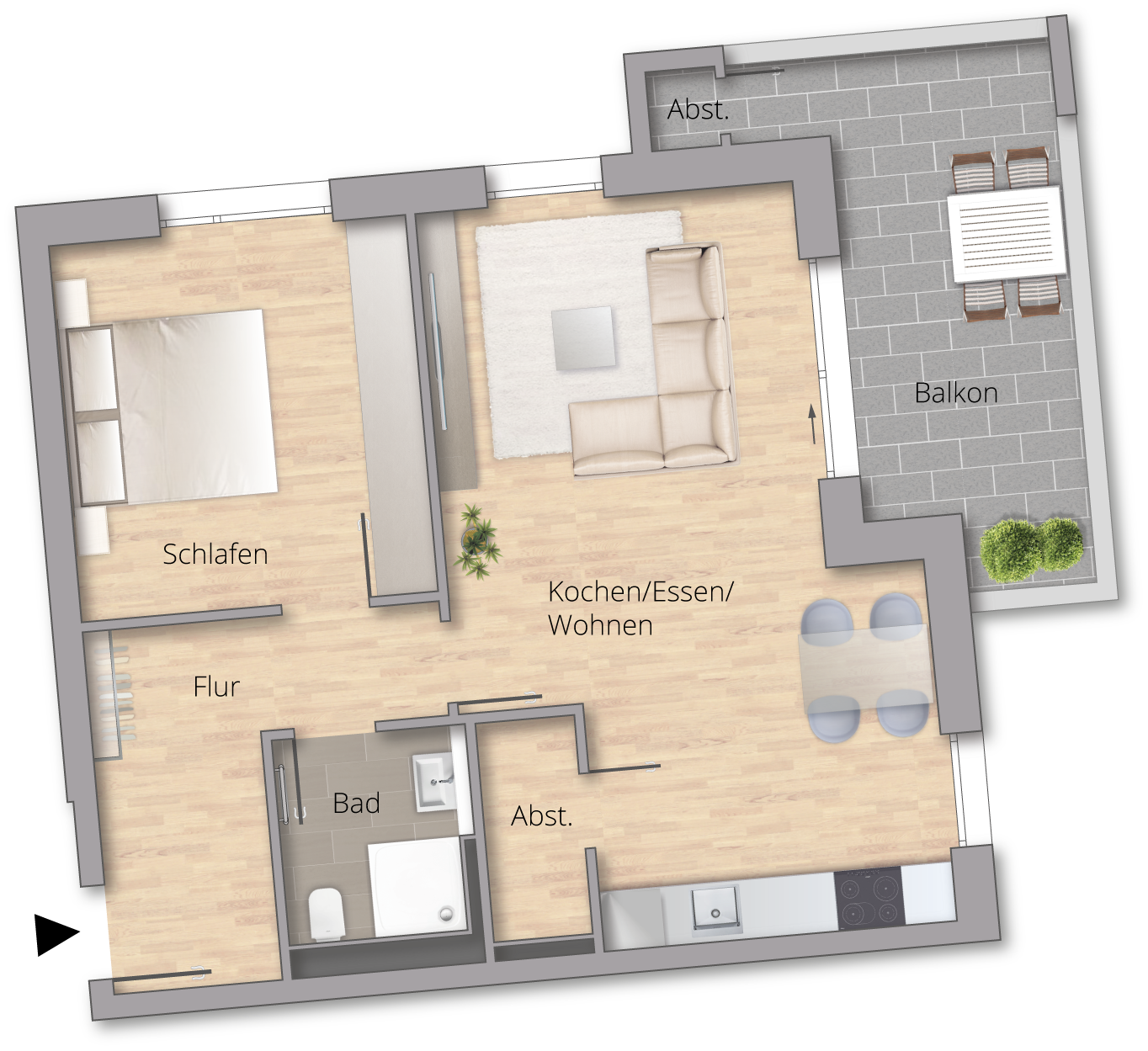 Wohnquartier VISTA - Wohnung