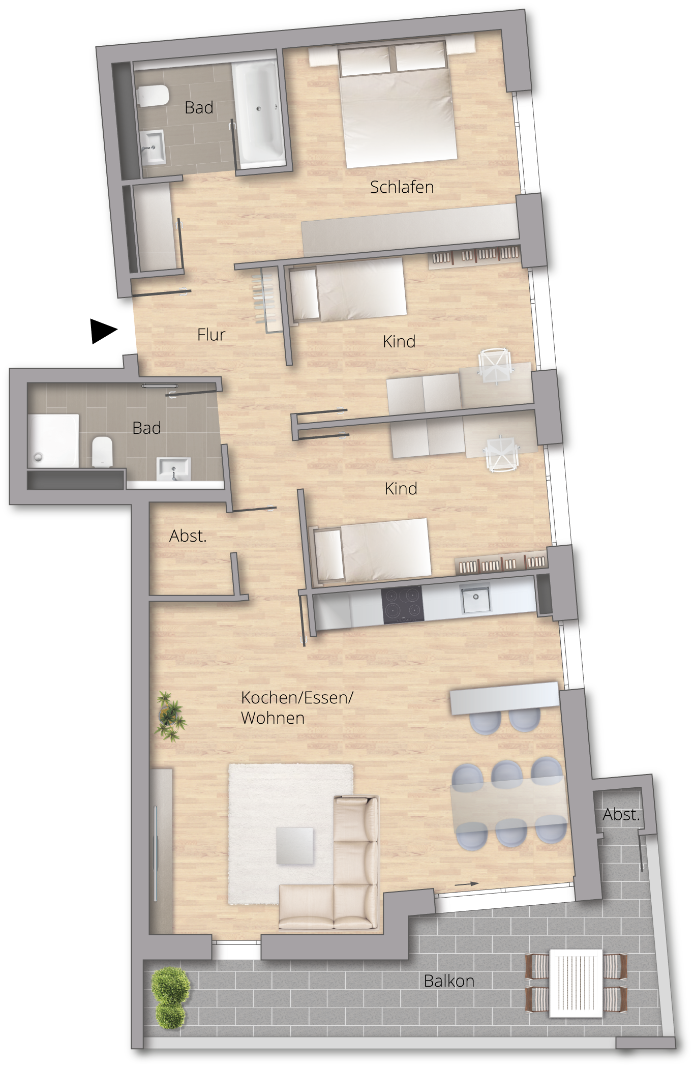 Wohnquartier VISTA - Wohnung