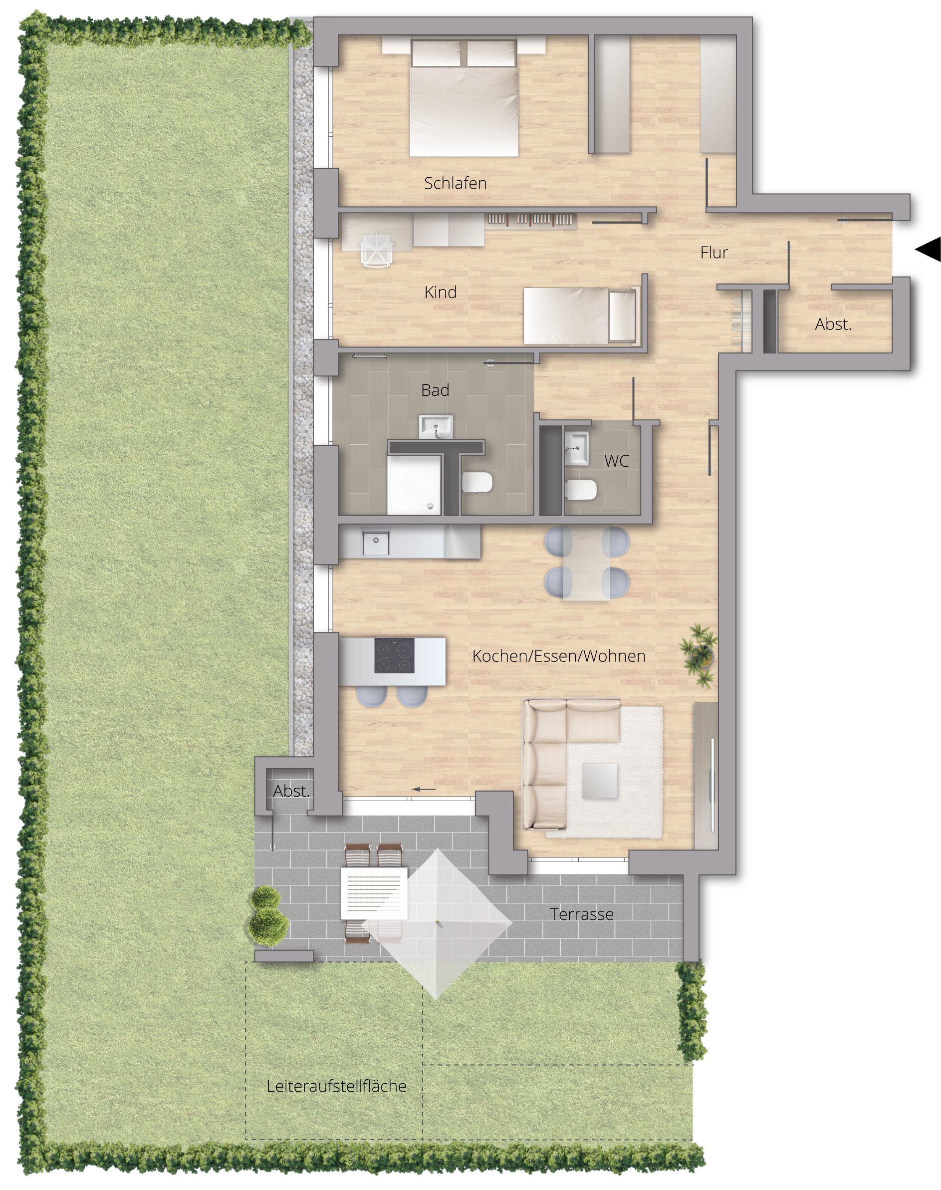 Wohnquartier VISTA - Wohnung