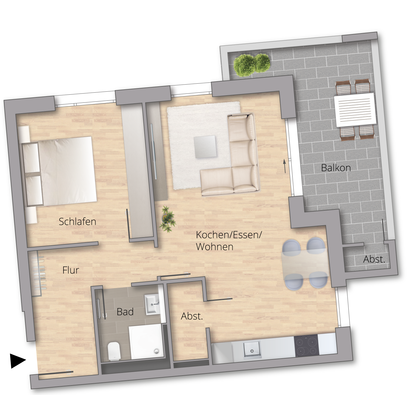 Wohnquartier VISTA - Wohnung