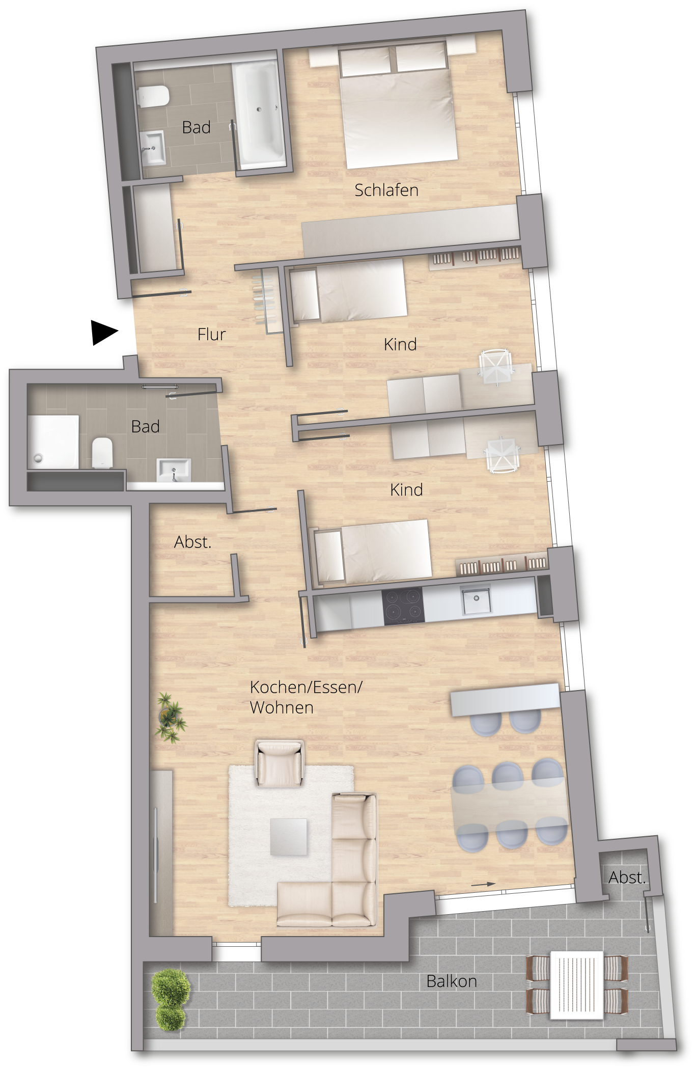 Wohnquartier VISTA - Wohnung