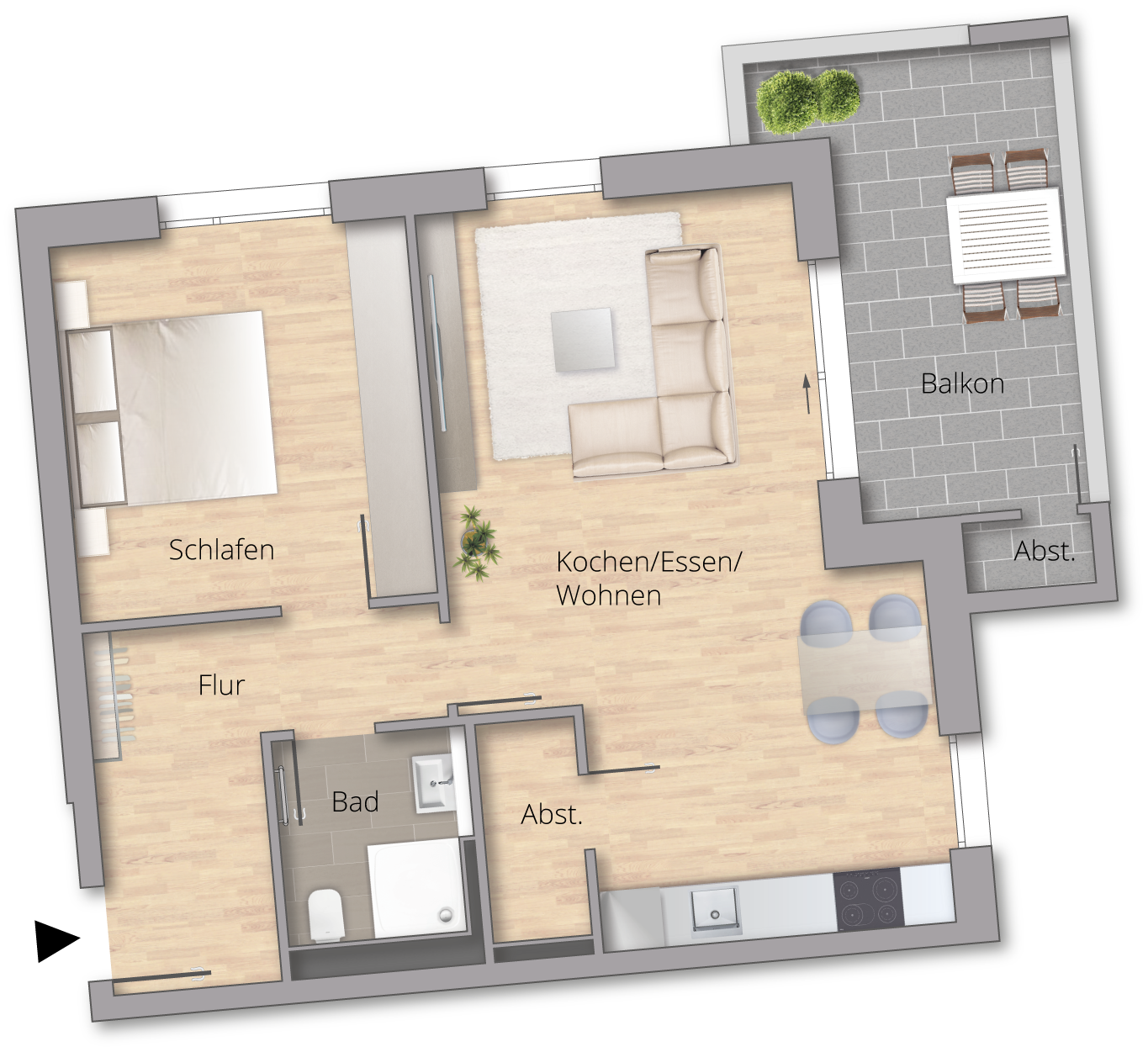 Wohnquartier VISTA - Wohnung