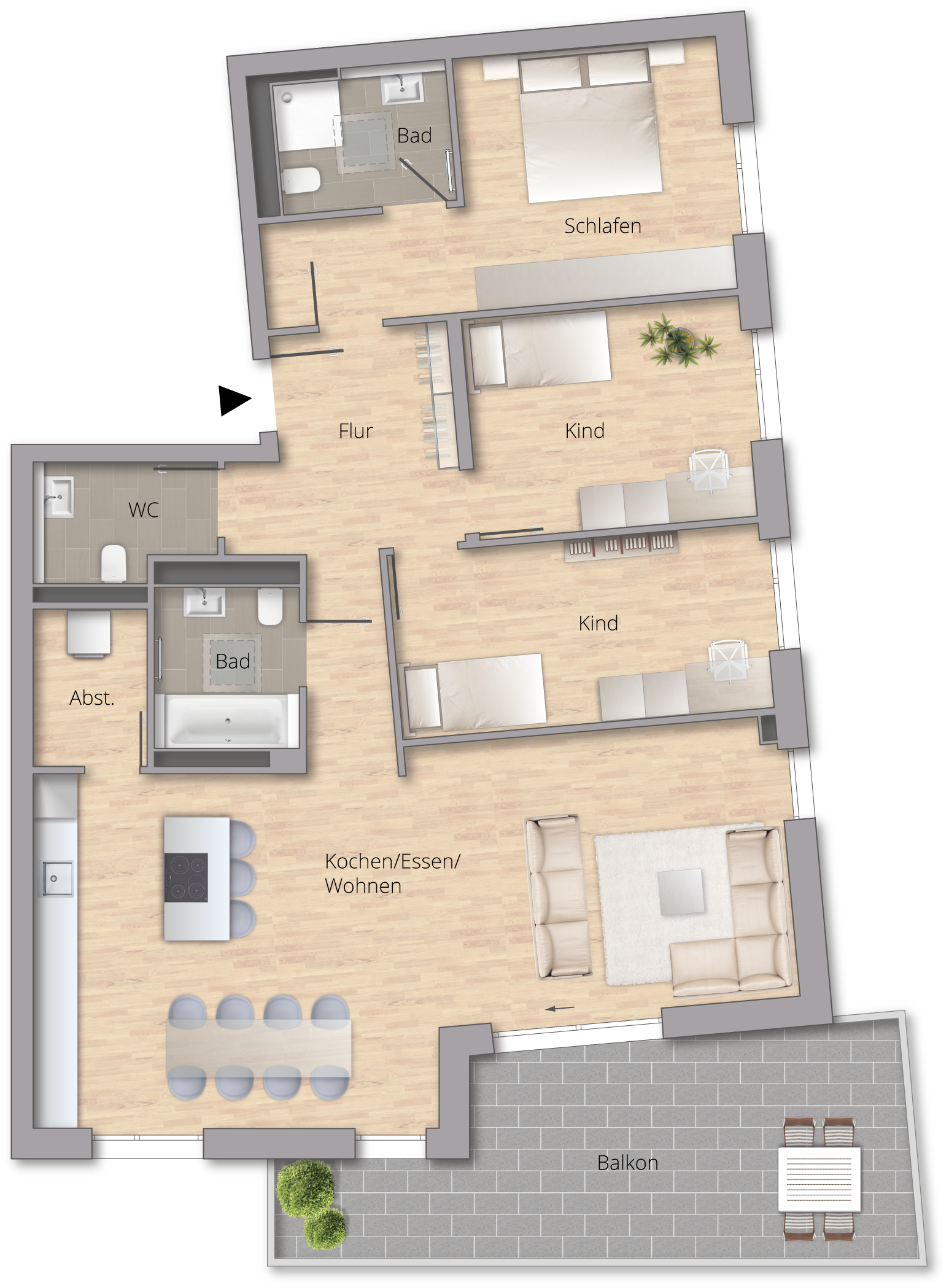 Wohnquartier VISTA - Wohnung