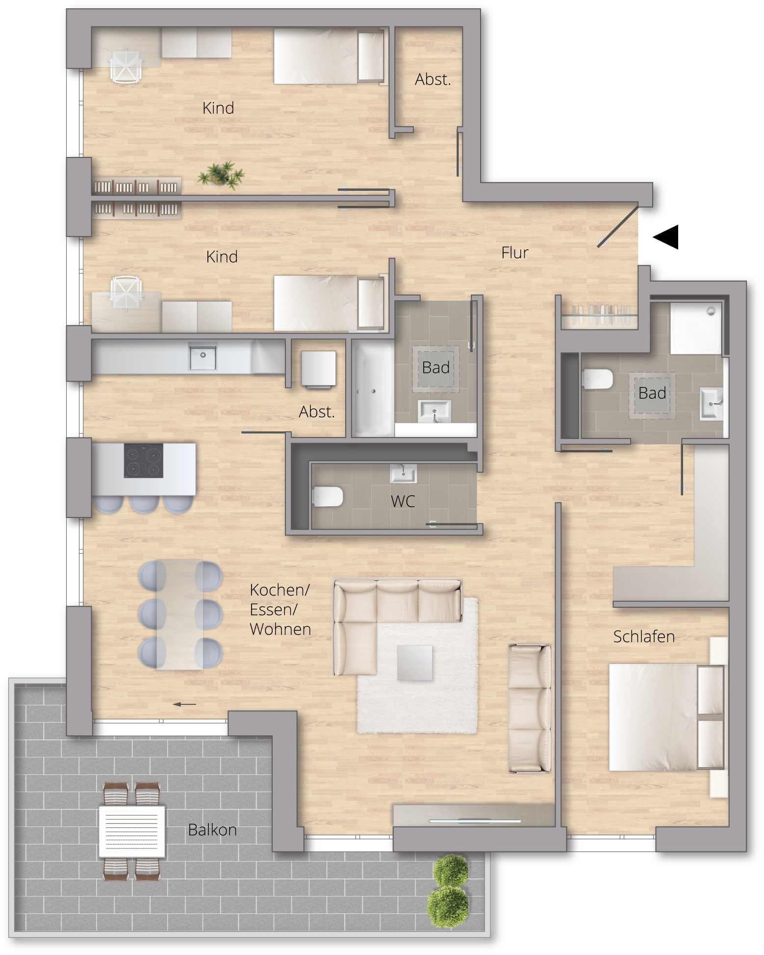 Wohnquartier VISTA - Wohnung