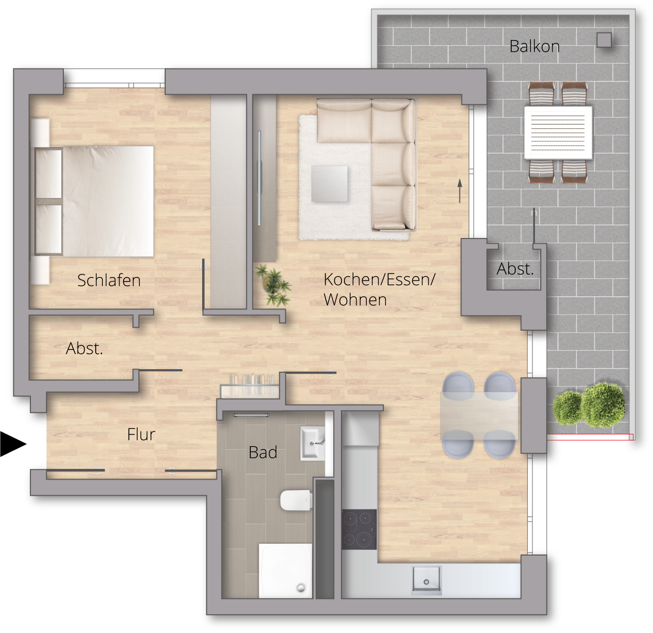 Wohnquartier VISTA - Wohnung