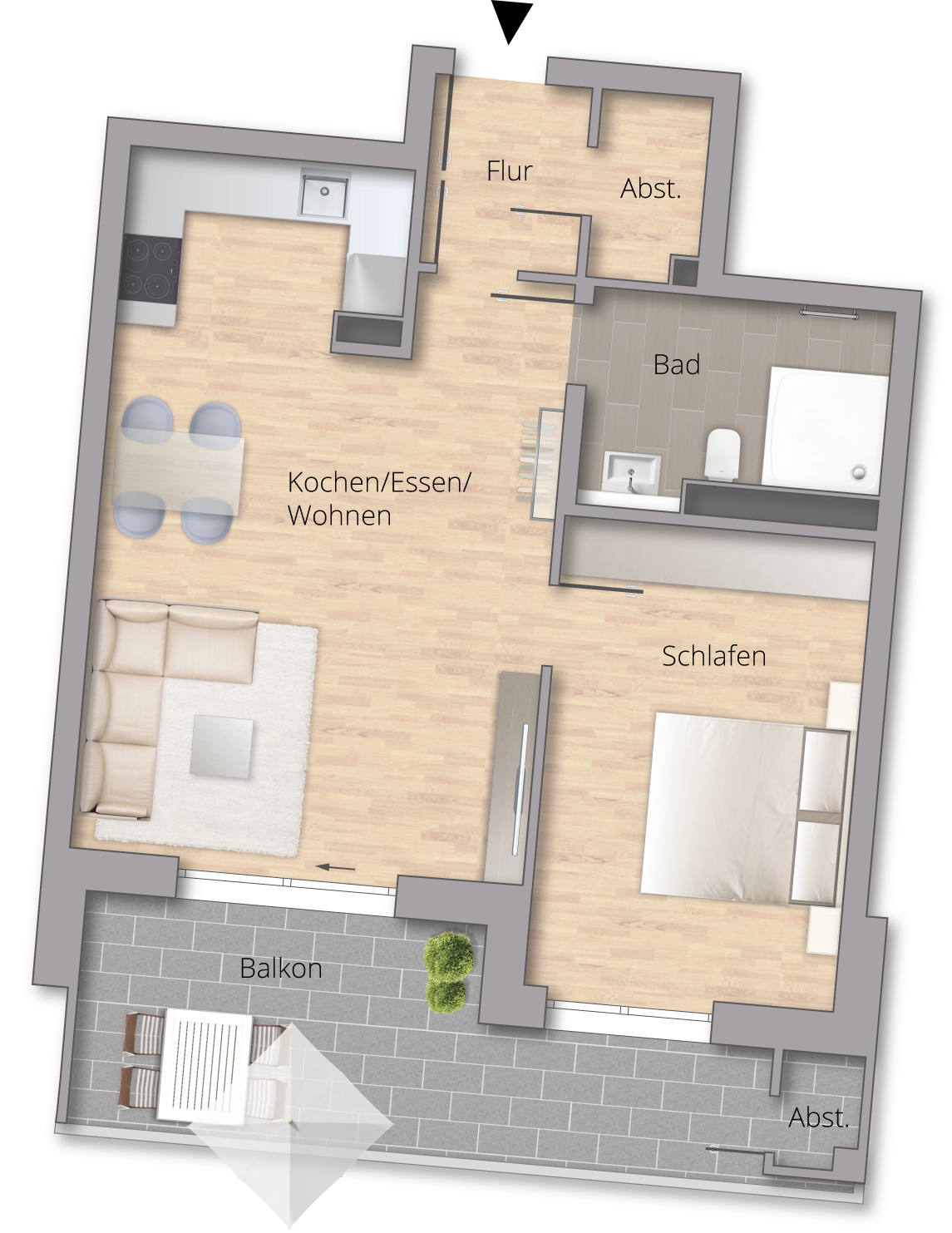 Wohnquartier VISTA - Wohnung