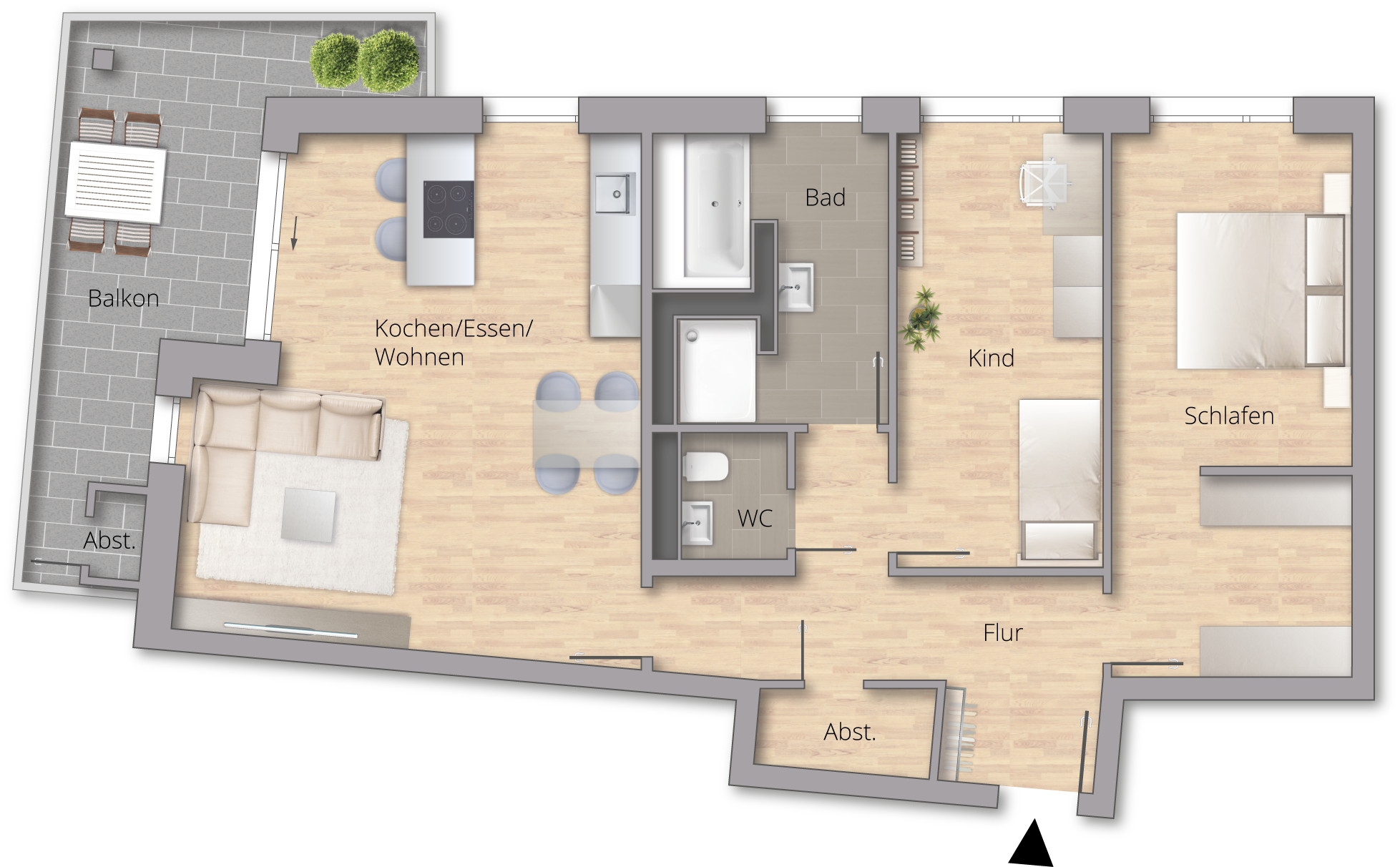 Wohnquartier VISTA - Wohnung