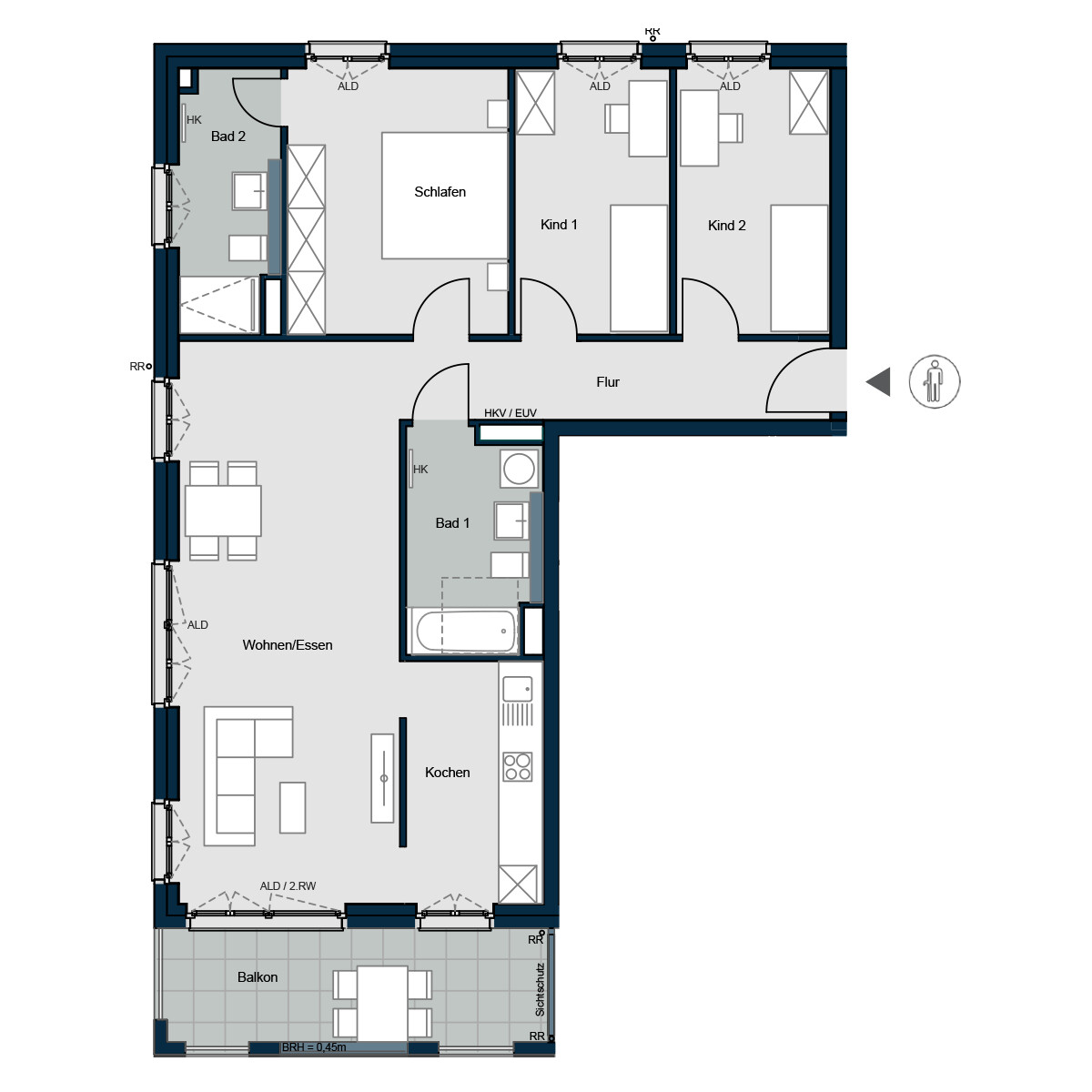 Meinraum München West - Wohnung