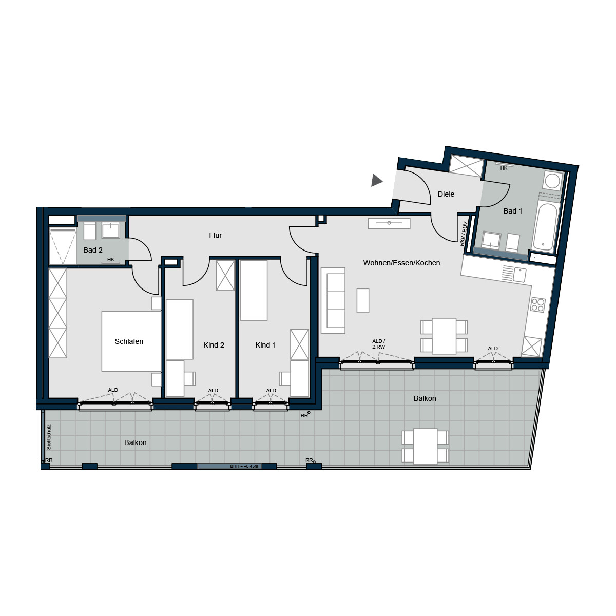 Meinraum München West - Wohnung