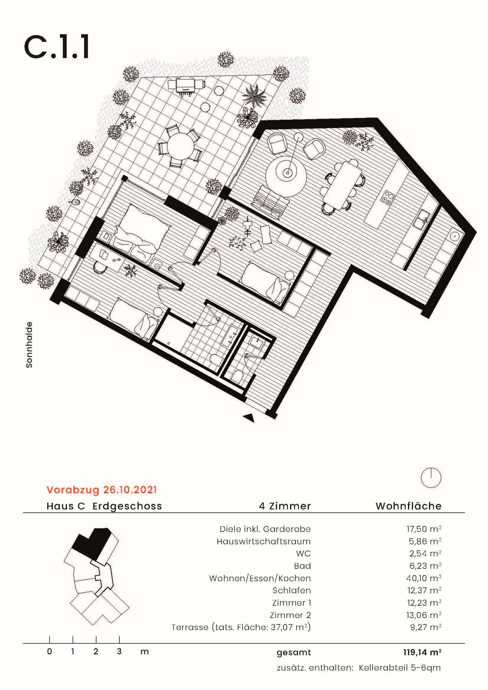 Wohnen an der Sonnhalde - Wohnung