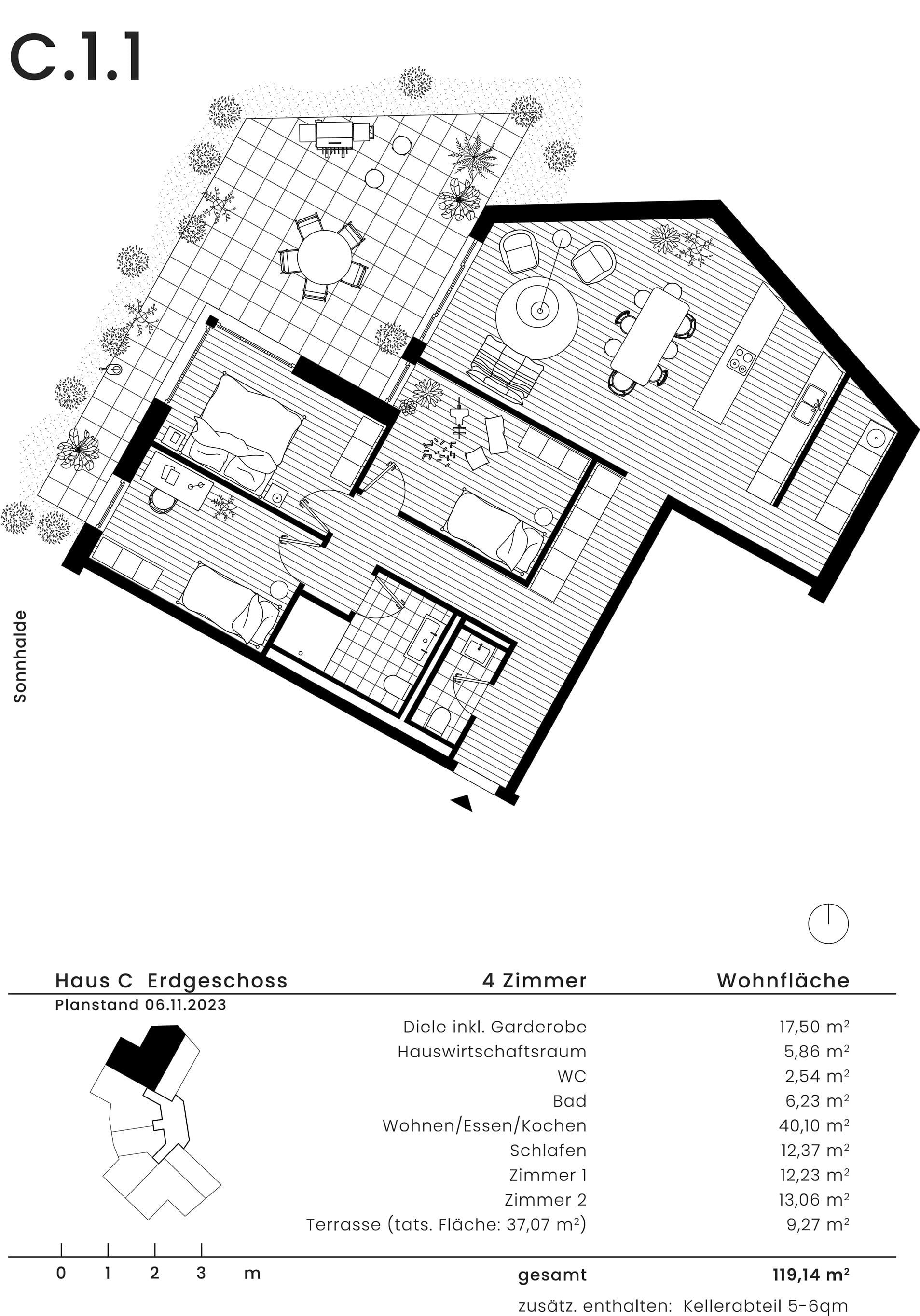 Wohnen an der Sonnhalde - Wohnung