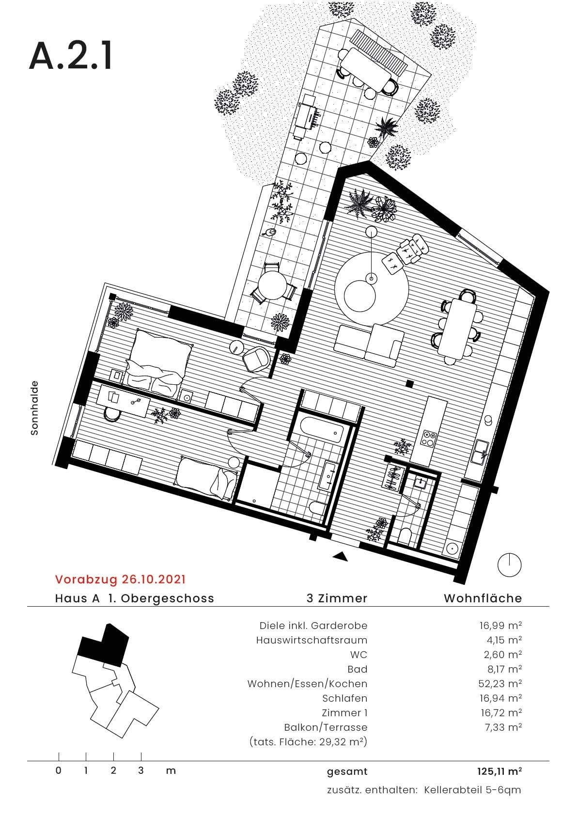 Wohnen an der Sonnhalde - Wohnung