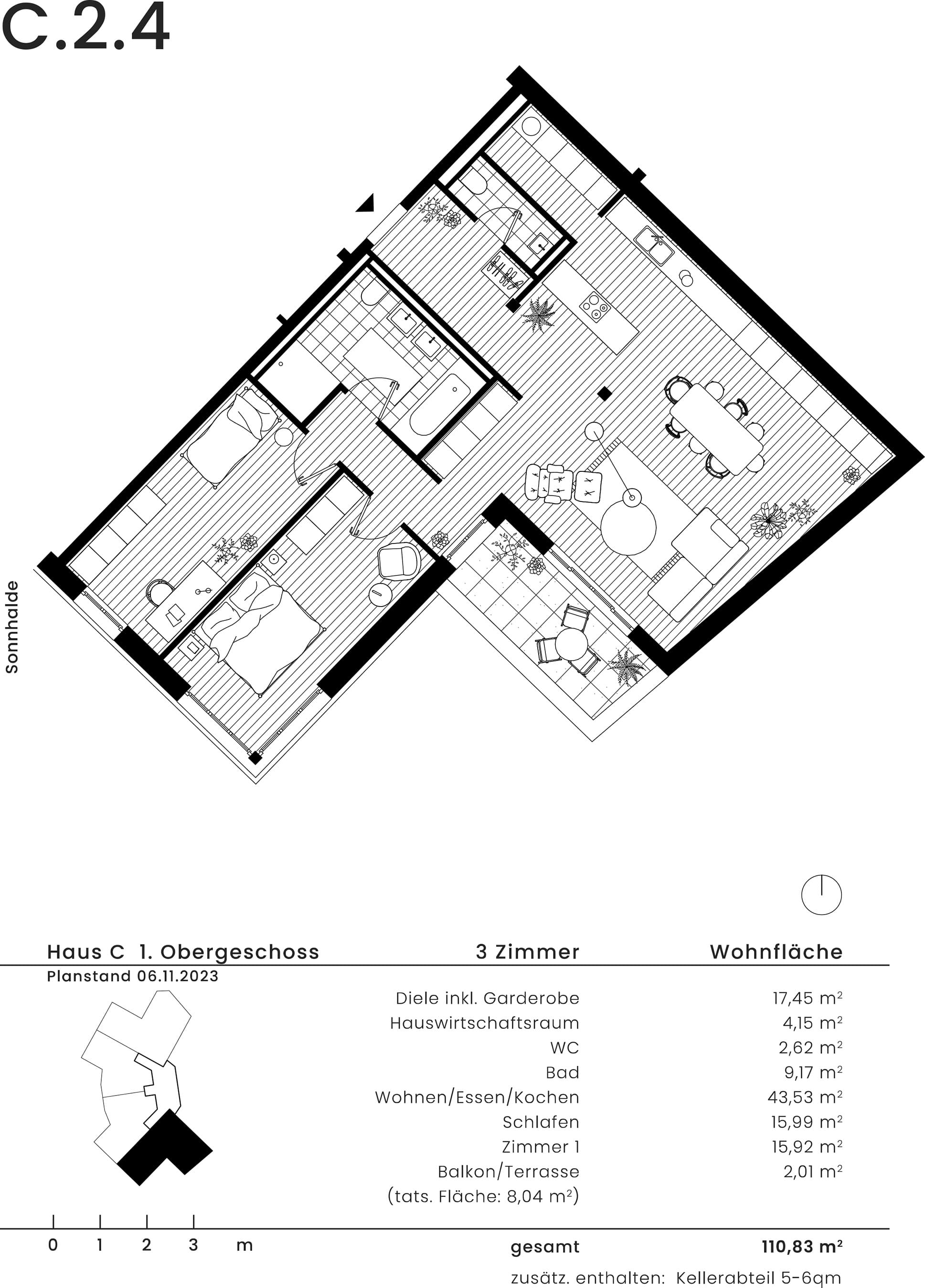 Wohnen an der Sonnhalde - Wohnung