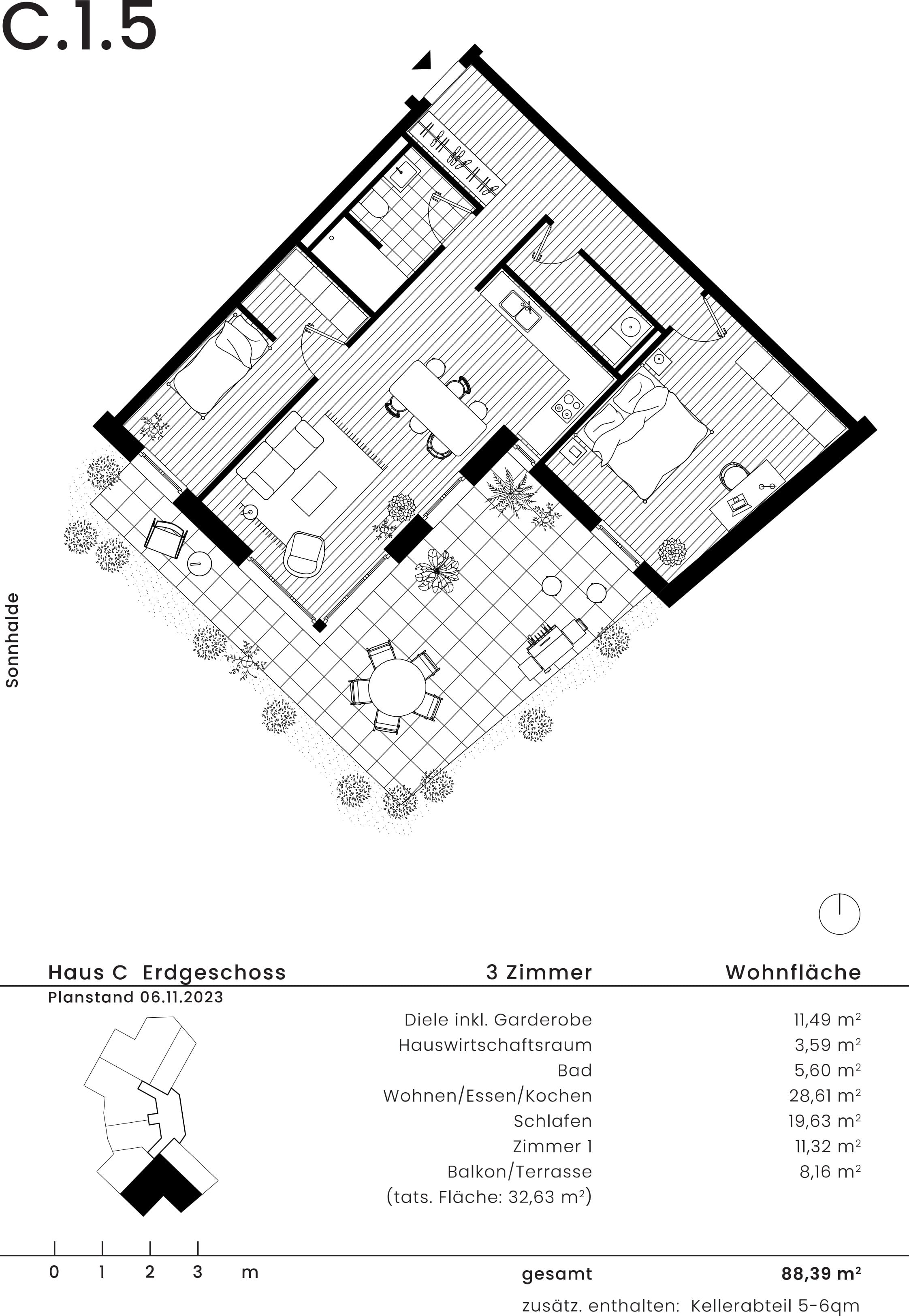 Wohnen an der Sonnhalde - Wohnung