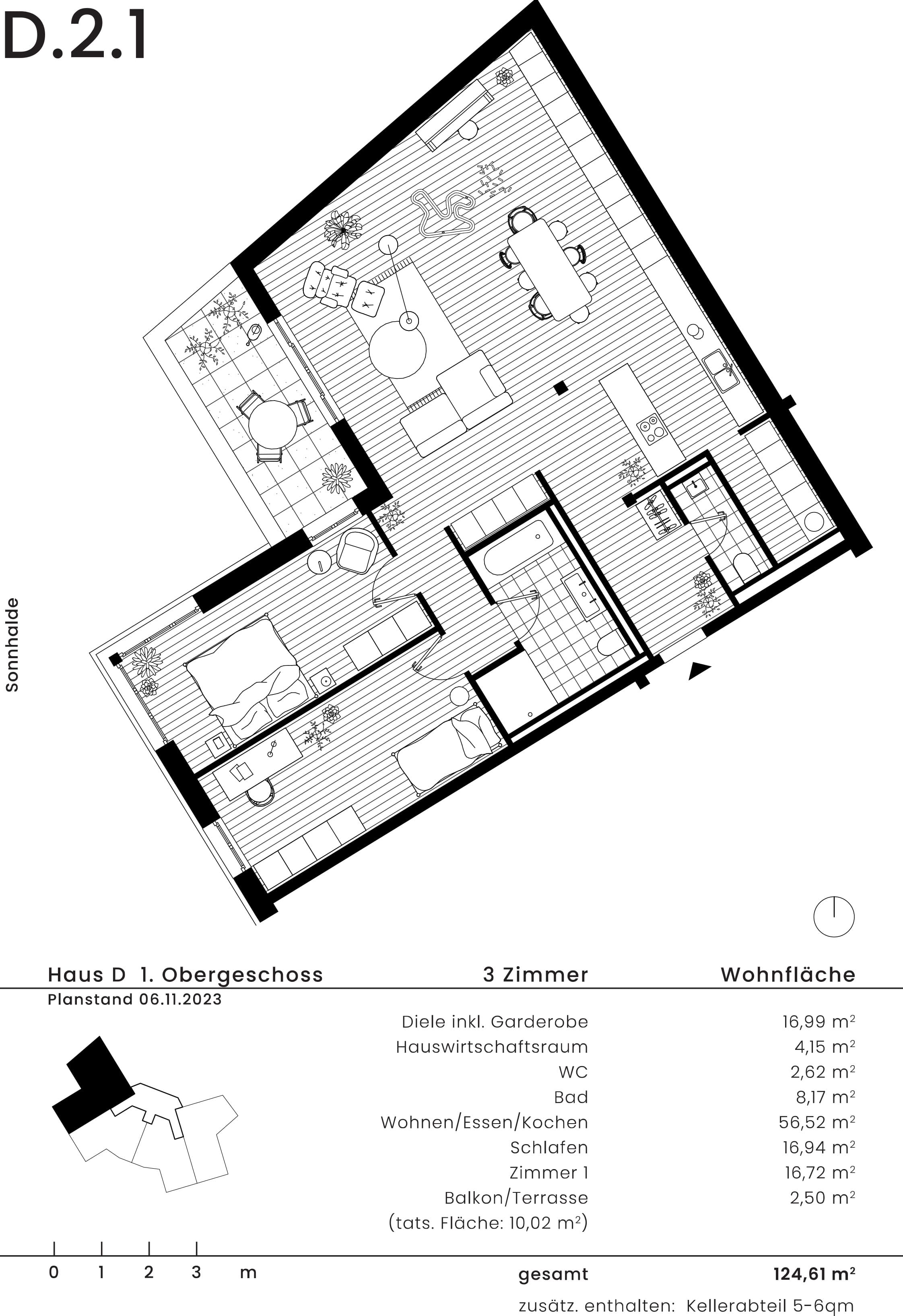 Wohnen an der Sonnhalde - Wohnung