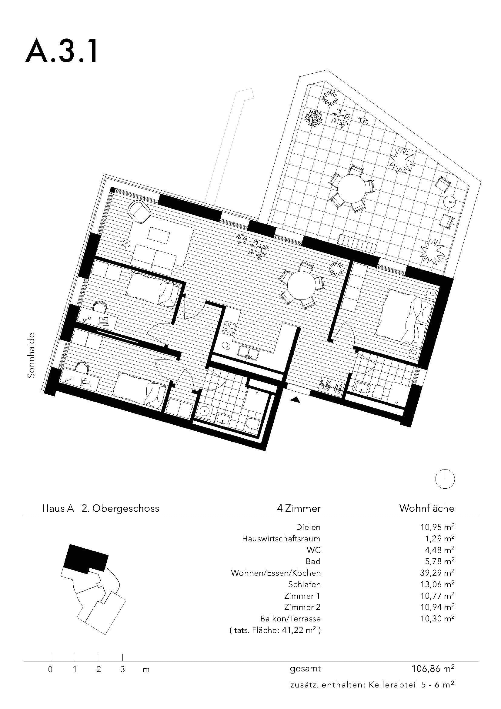 Wohnen an der Sonnhalde - Wohnung