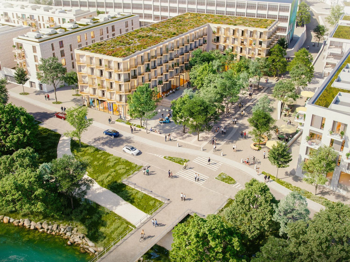 Urbanes Leben am Papierbach