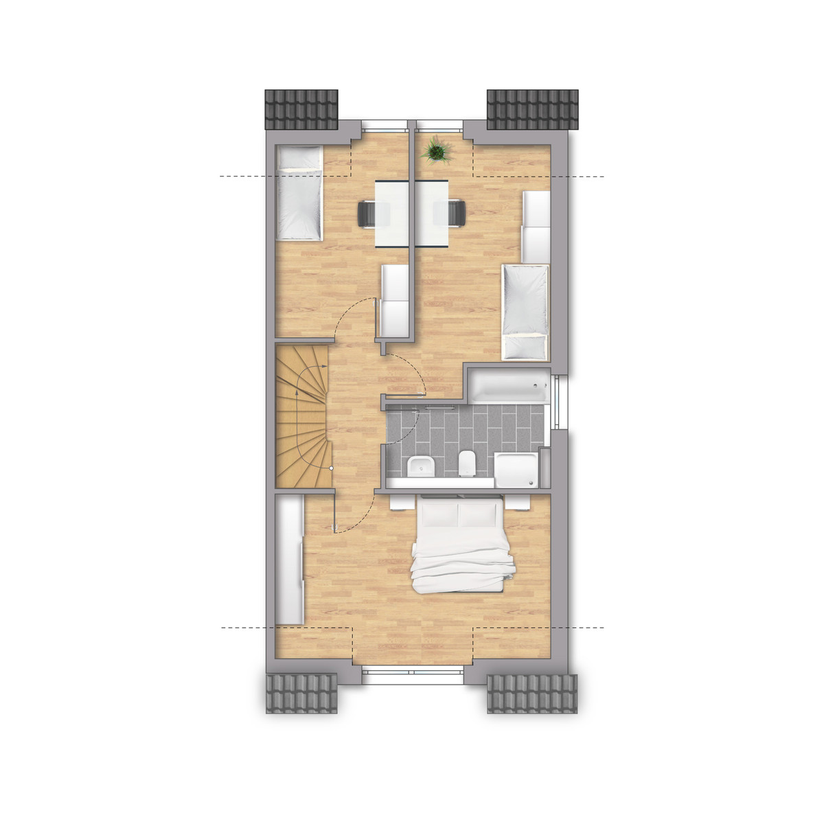 Grundriss DHH rechts - OG