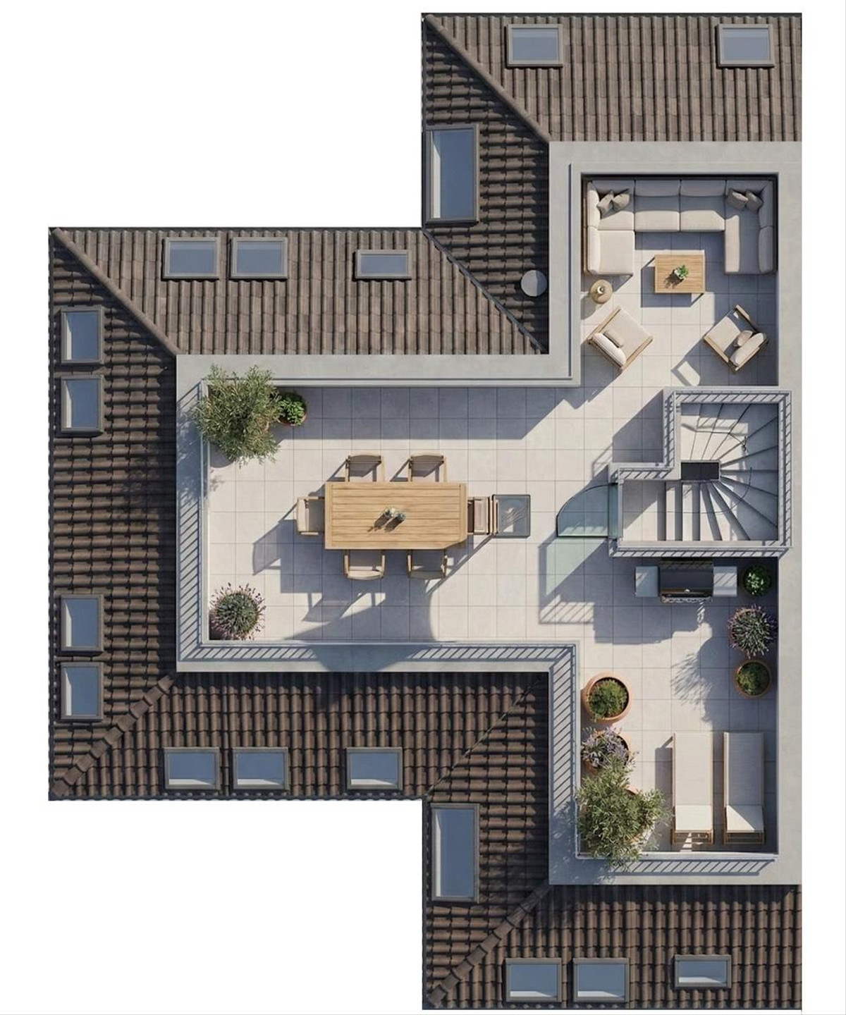 Grundriss Wohnung 7 - Rooftop