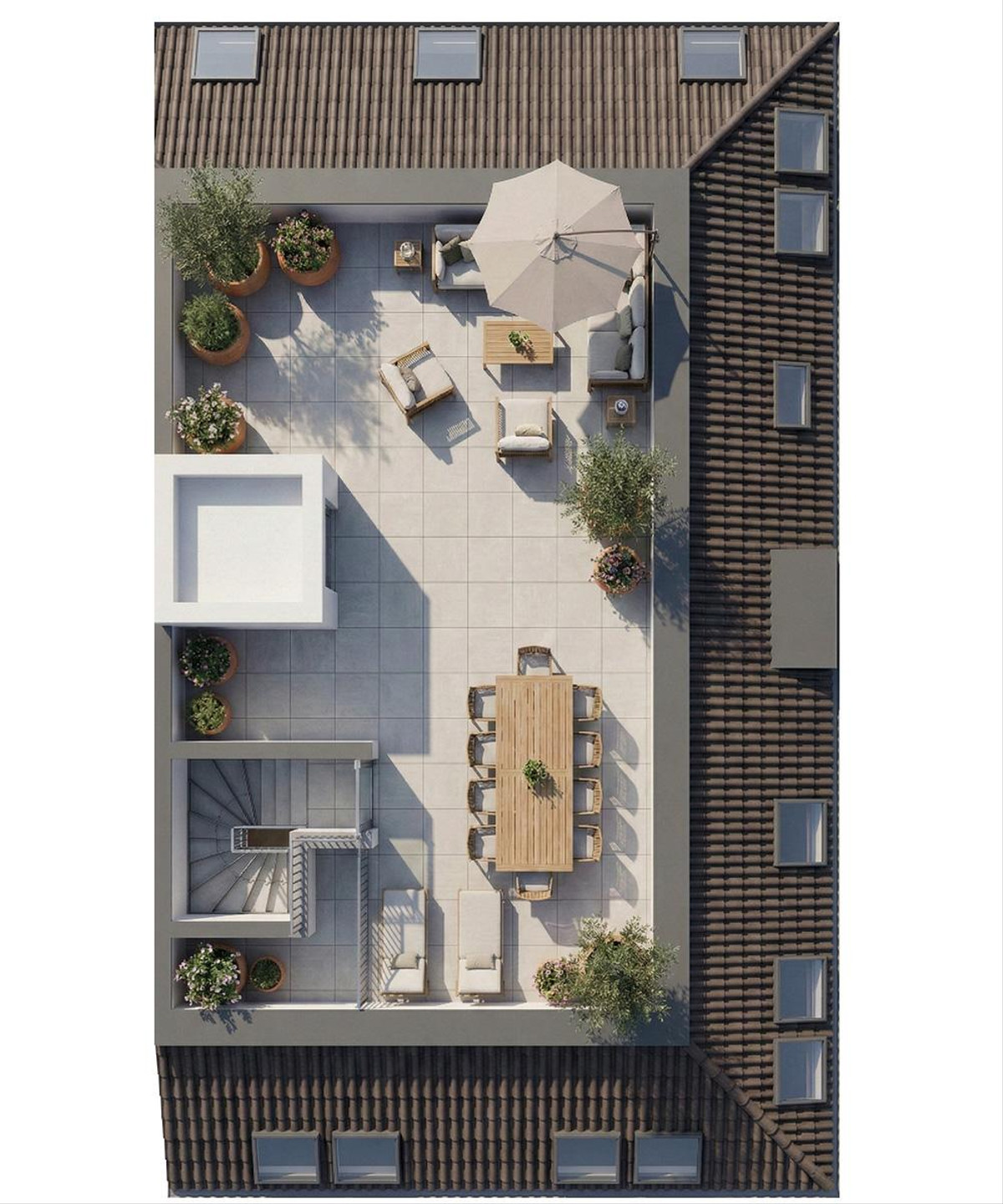 Grundriss Wohnung 8 - Rooftop