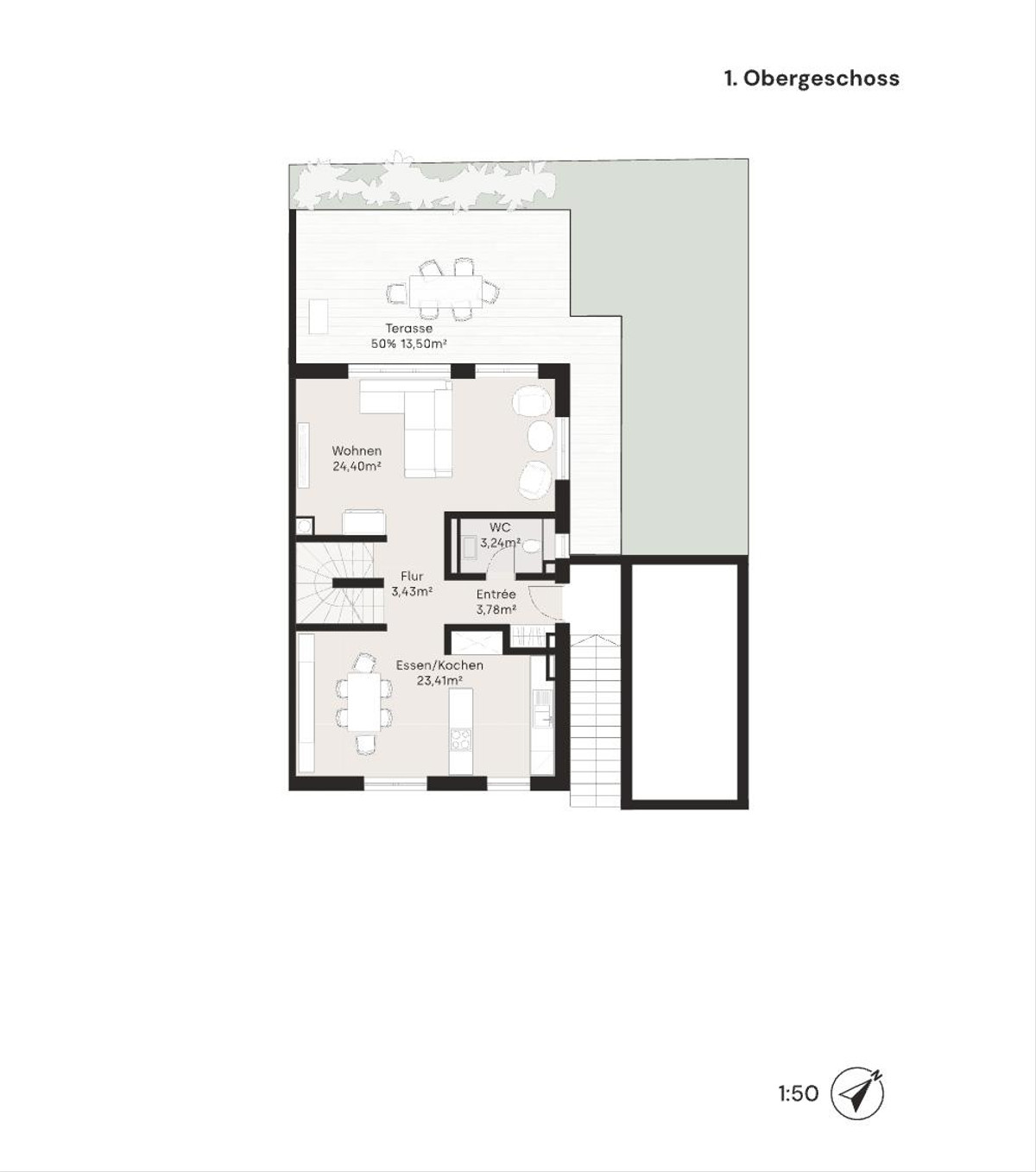 Grundriss DHH rechts