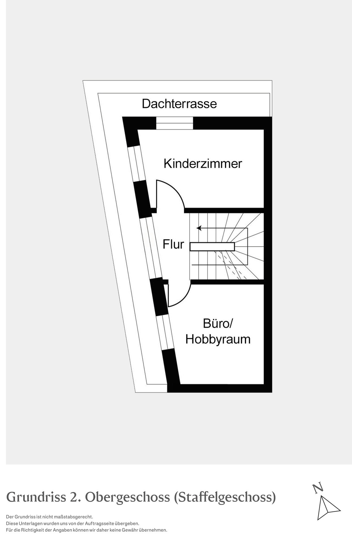 Grundriss 2. OG (Staffelgeschoss)