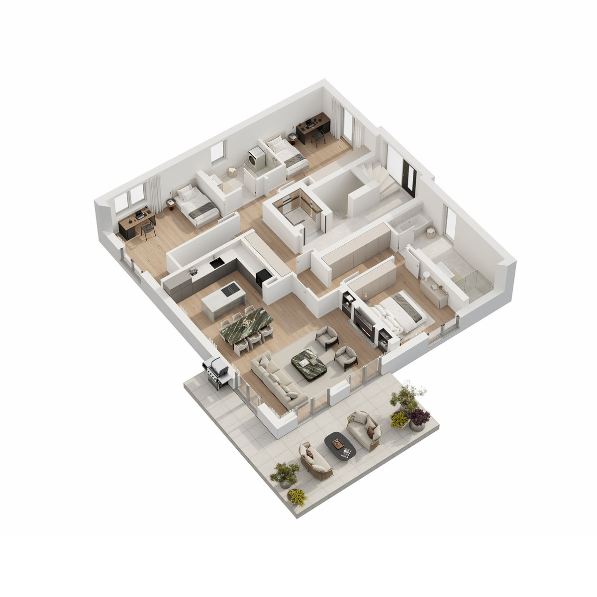 Grundriss Haus 2 - EG