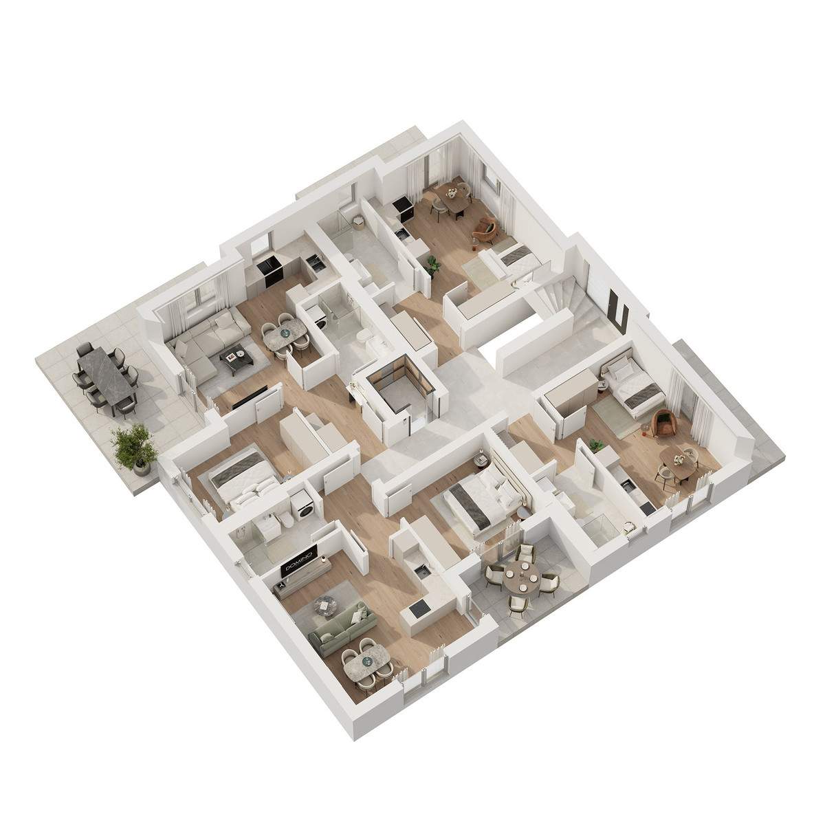 Grundriss Haus 1 - EG
