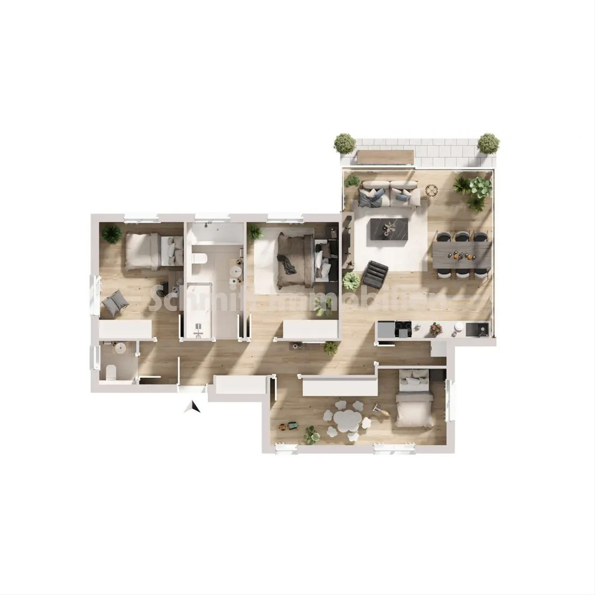 Grundriss Haus 1 - WE 2