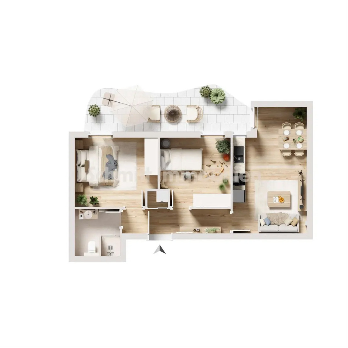 Grundriss Haus 1 - WE 1