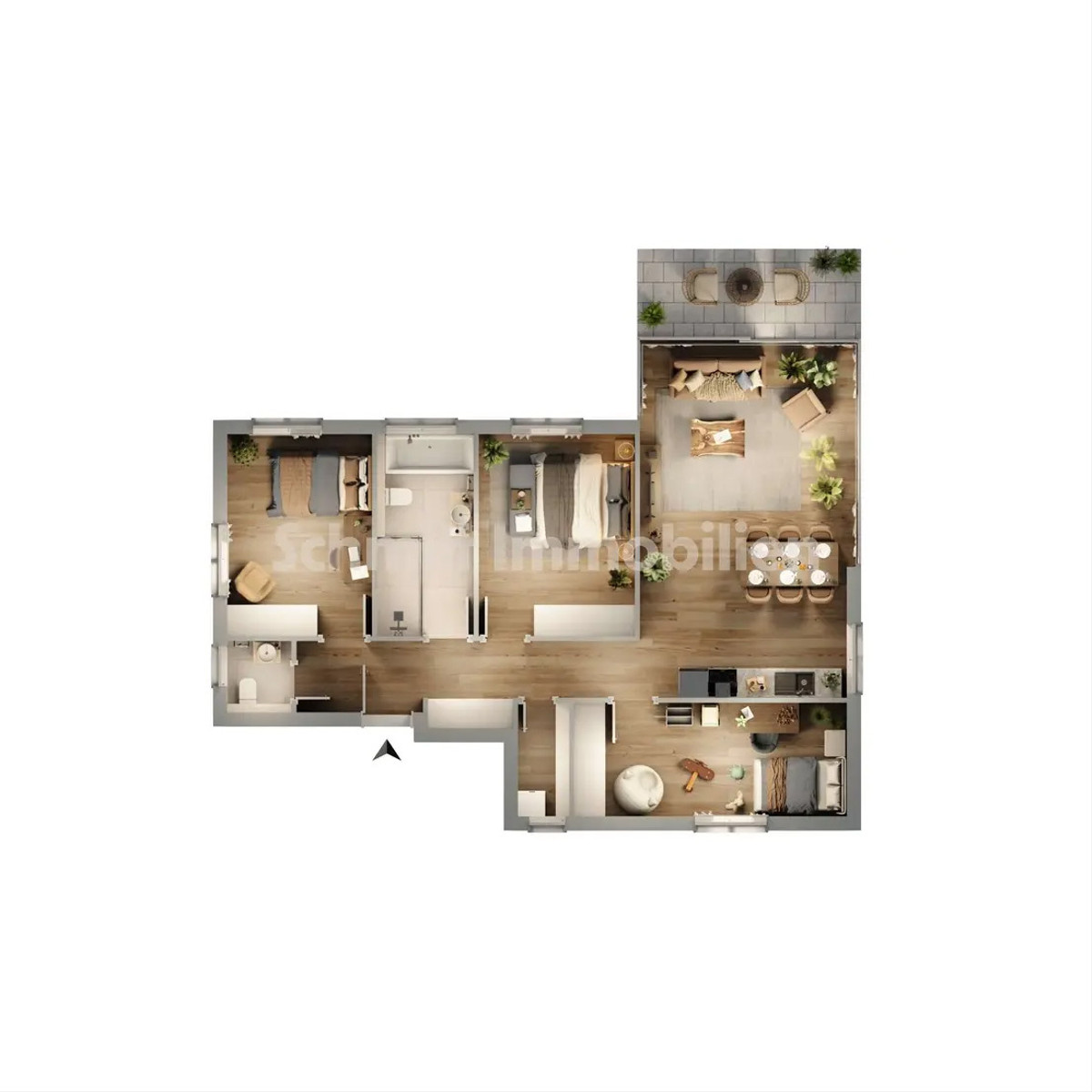 Grundriss Haus 2 - WE 6